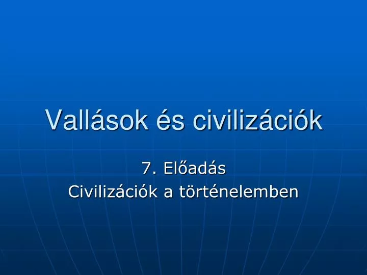 vall sok s civiliz ci k