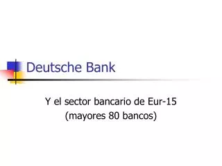 deutsche bank