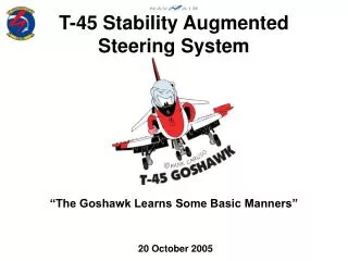 T-45 Stability Augmented Steering System