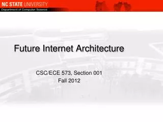 Future Internet Architecture