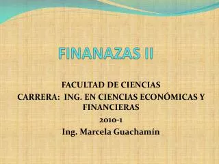 finanazas ii