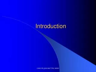 introduction