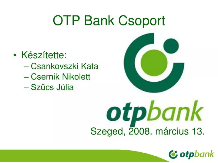 otp bank csoport