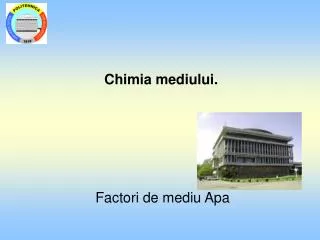 chimia mediului