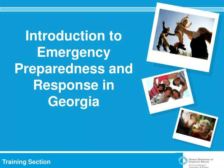 introduction to emergency preparedness and response in georgia