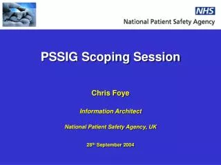 pssig scoping session