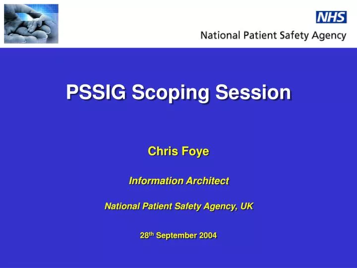 pssig scoping session