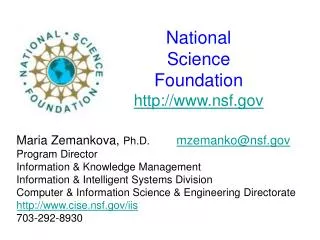 National Science Foundation nsf