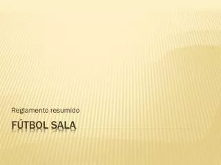 reglamento resumido