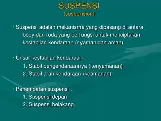 suspensi suspension