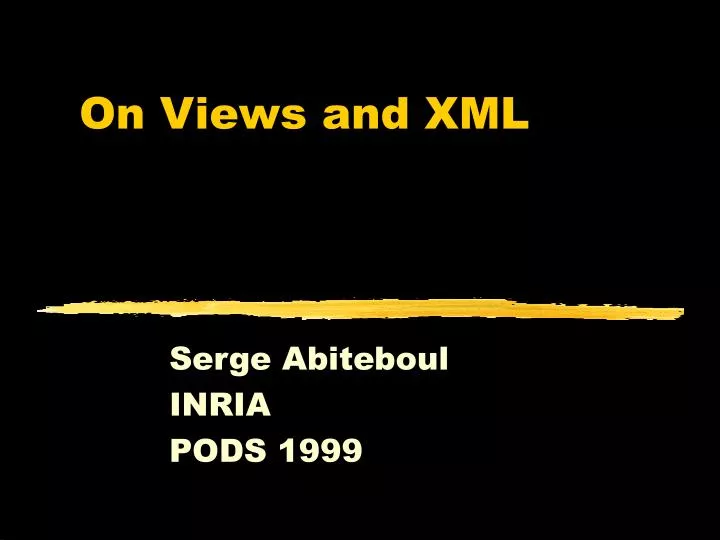 on views and xml
