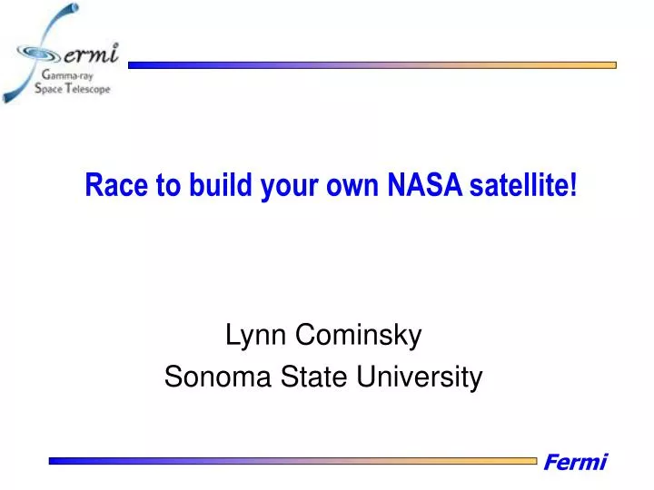 race to build your own nasa satellite