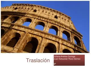 traslaci n