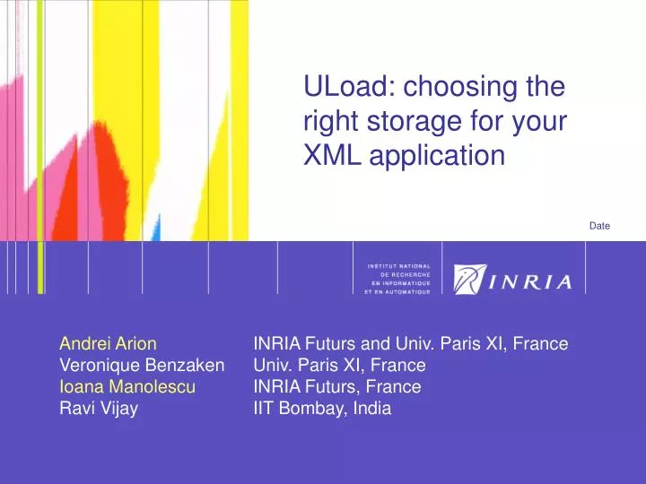 uload choosing the right storage for your xml application