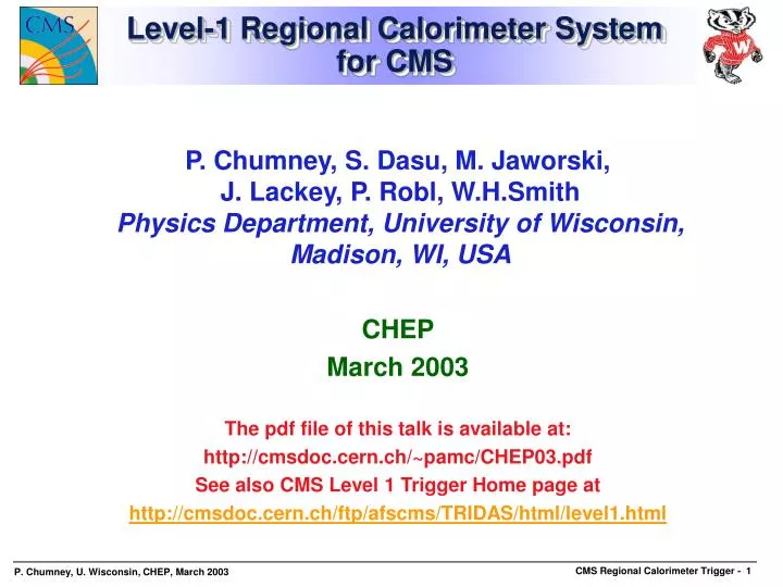 level 1 regional calorimeter system for cms