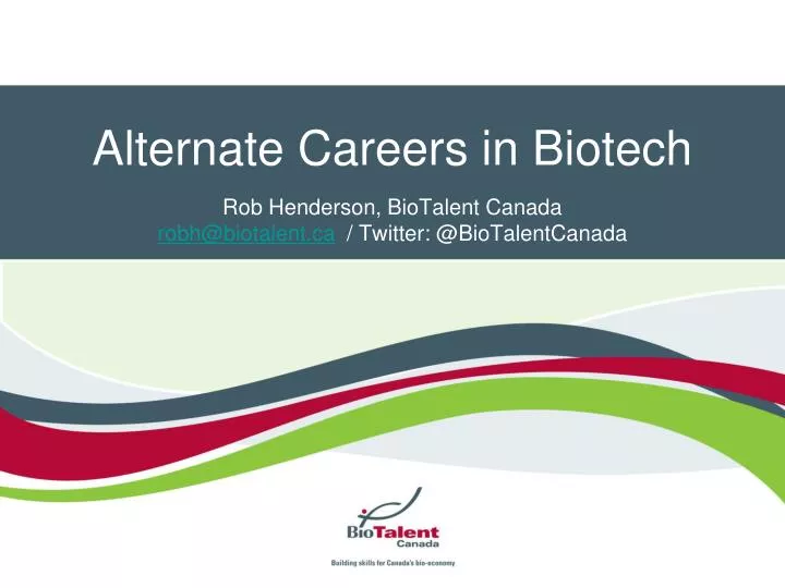 alternate careers in biotech