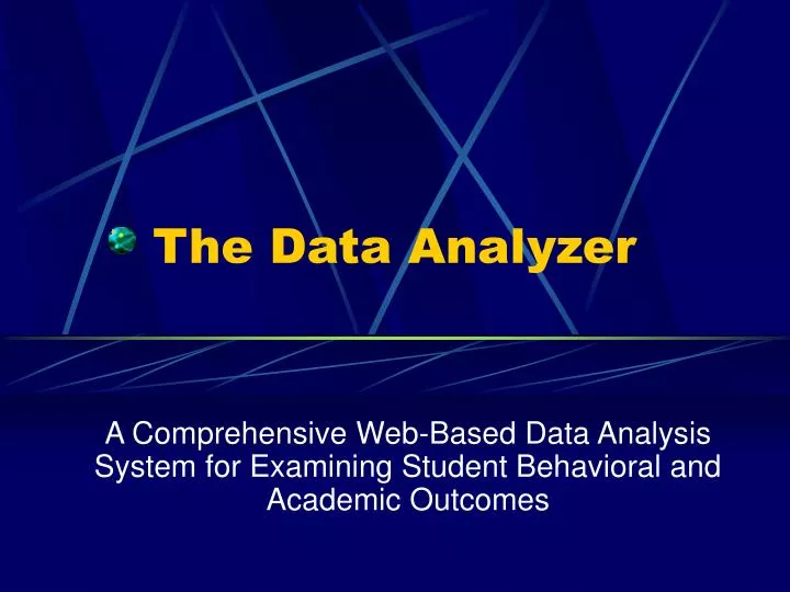 the data analyzer