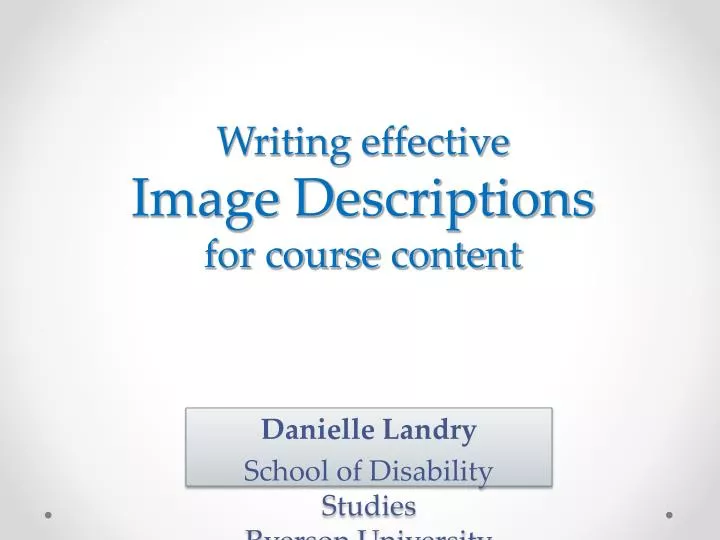 writing effective image descriptions for course content
