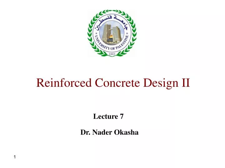 reinforced concrete design ii