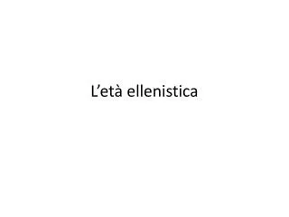 l et ellenistica