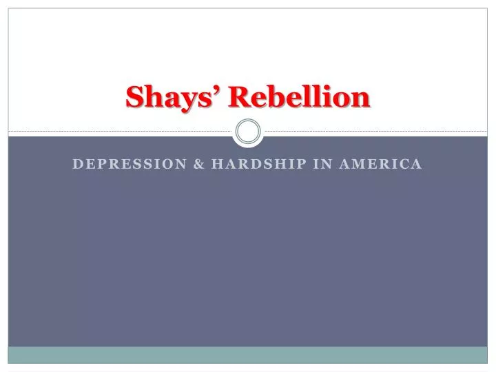 shays rebellion