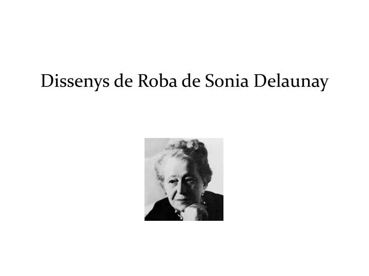 dissenys de roba de sonia delaunay