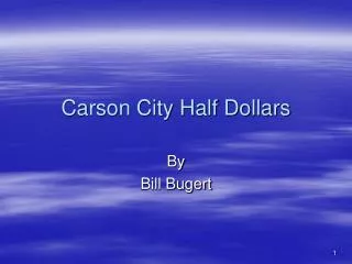 Carson City Half Dollars