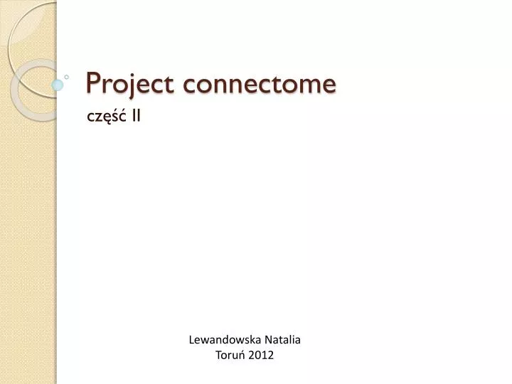 project connectome