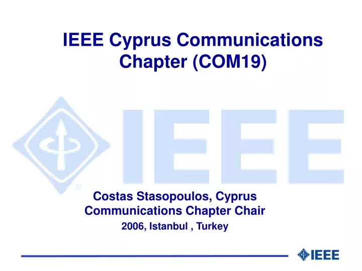ieee cyprus communications chapter com19
