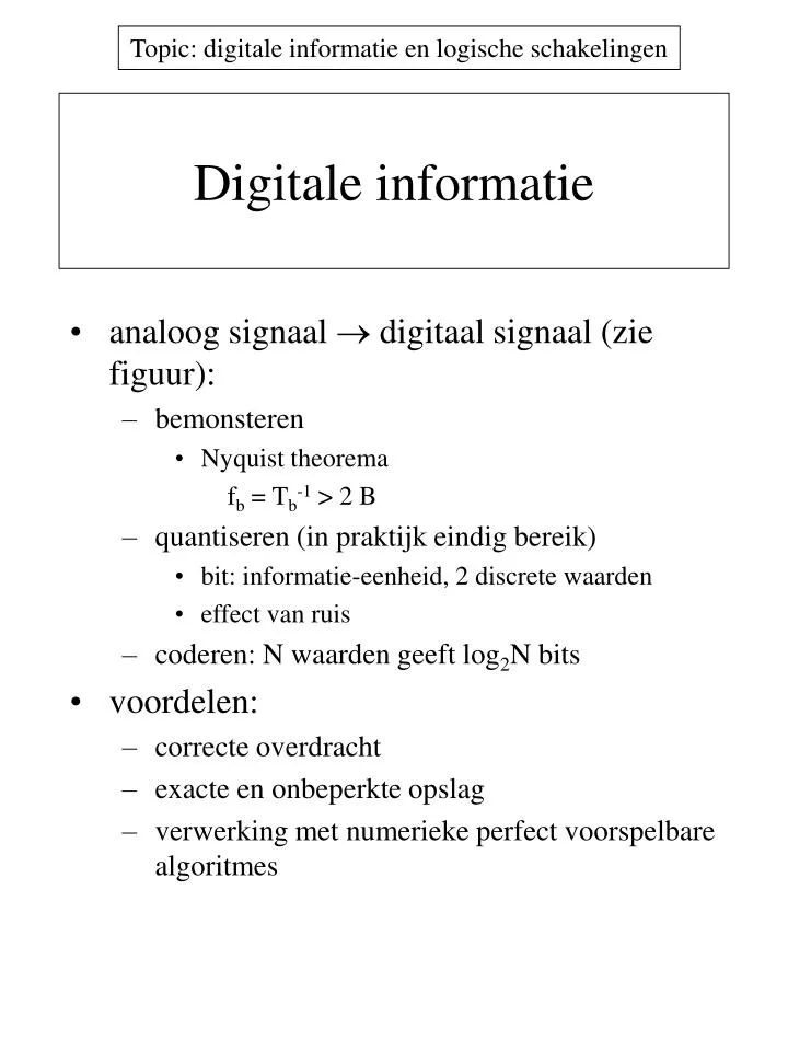 digitale informatie