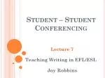 Student – Student Conferencing - slide 1