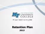 Retention Plan - slide 1