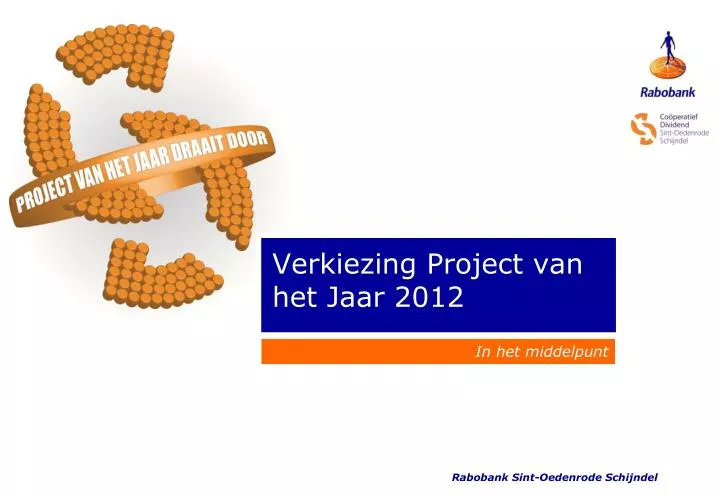 verkiezing project van het jaar 2012