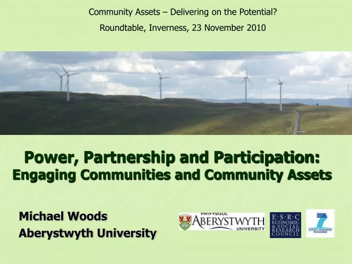 power partnership and participation engaging communities and community assets
