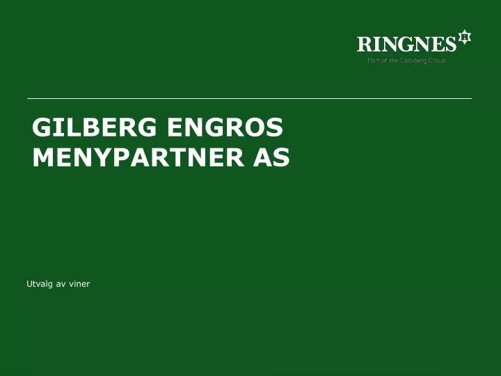 gilberg engros menypartner as