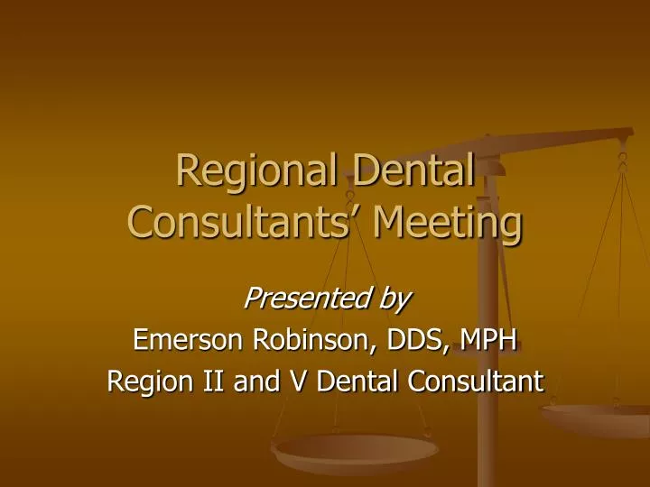 regional dental consultants meeting