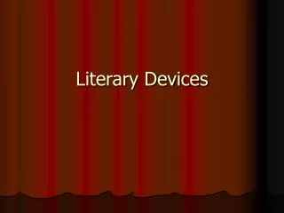 Literary Devices