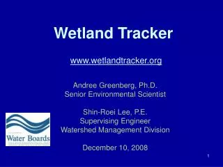 wetland tracker