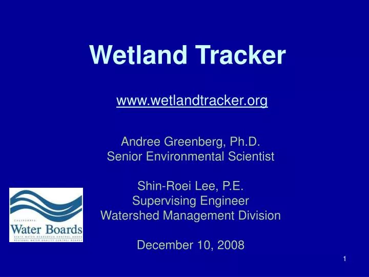 wetland tracker