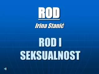 rod i seksualnost