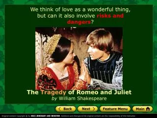 The Tragedy of Romeo and Juliet by William Shakespeare