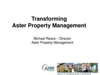 Transforming Aster Property Management