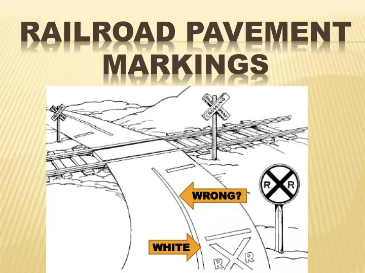 railroad pavement markings