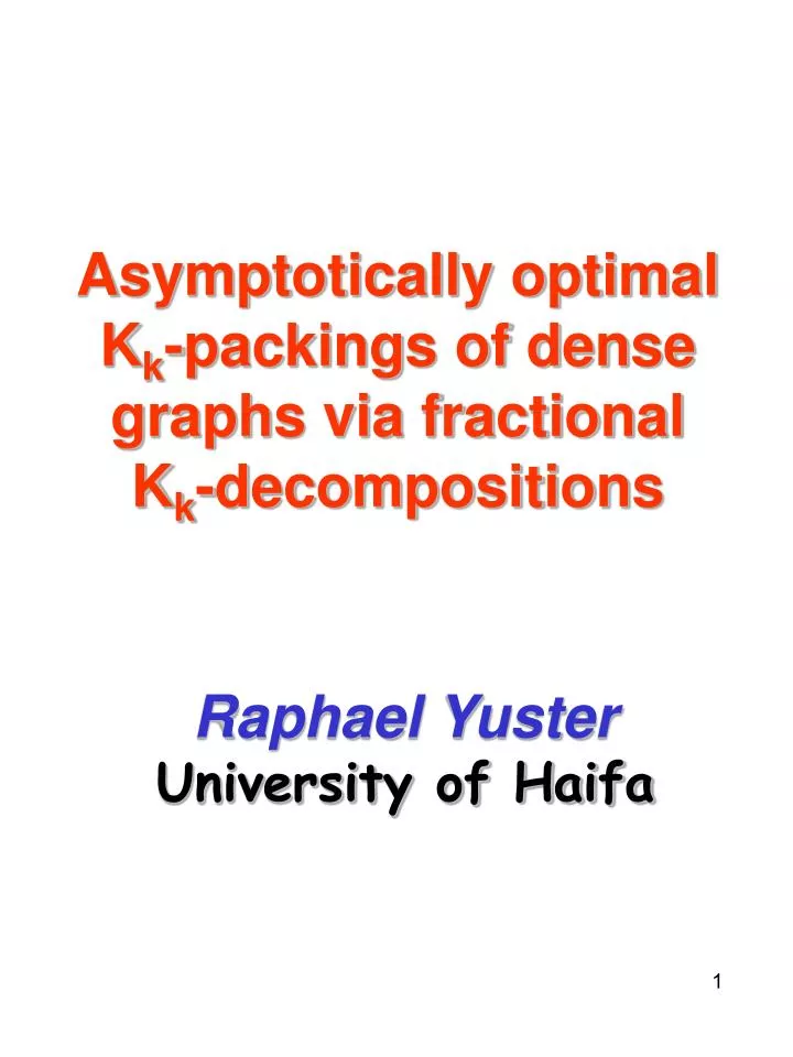 asymptotically optimal k k packings of dense graphs via fractional k k decompositions