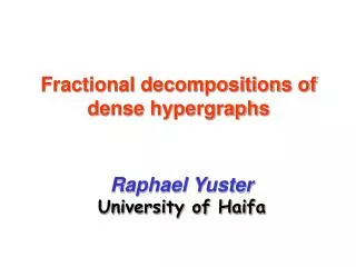 Fractional decompositions of dense hypergraphs