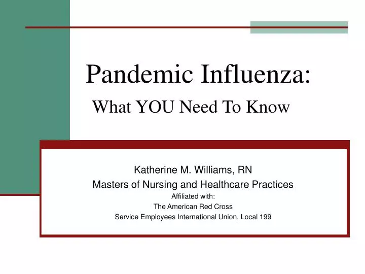 pandemic influenza what you need to know