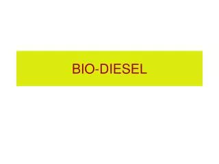 bio diesel