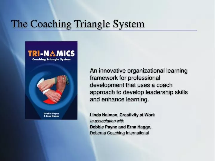 the coaching triangle system