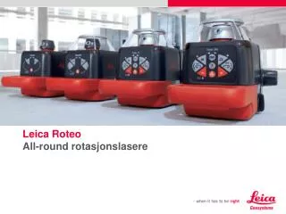 leica roteo all round rotasjonslasere