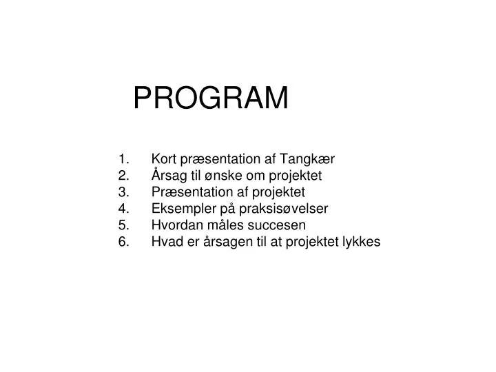 program